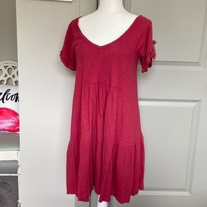 Anthropologie Saturday Sunday Roll-Tab Sleeve Dress